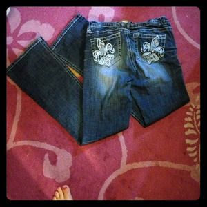 Hydraulic boot cut jeans