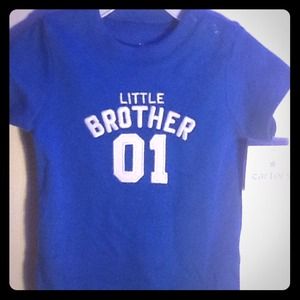 🎁 Carter's Little Baby Brother Onesie Blue