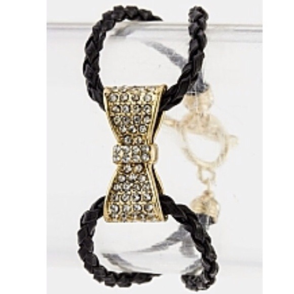 Studded Bow Braided Bracelet