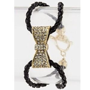 Studded Bow Braided Bracelet