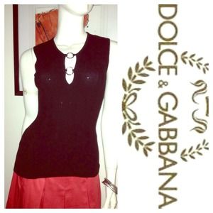 Sold!!  Dolce & Gabbana black fitted top.