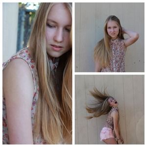 Floral collared shirt