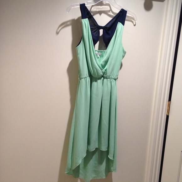 Charlotte Russe mint green hi-low dress