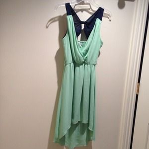 Charlotte Russe mint green hi-low dress
