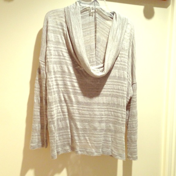 Robin K. Grey striped shirt