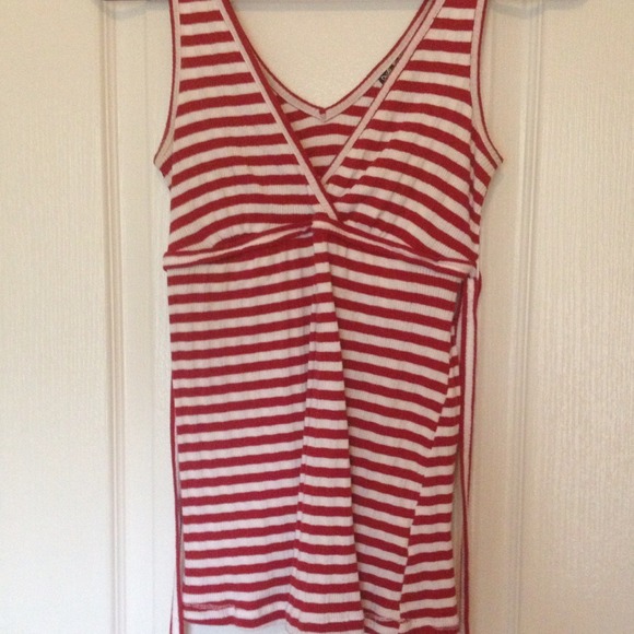 SOLD Red/white striped tank SOLD