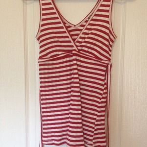SOLD Red/white striped tank SOLD