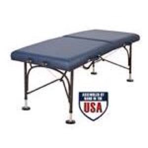 Brand new massage table with bolster and sheets.