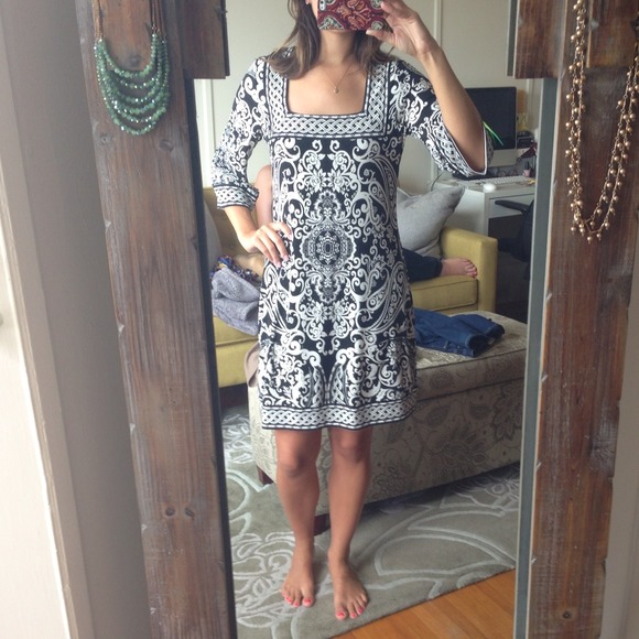 White House Black Market Patterned Dress - Picture 1 of 4