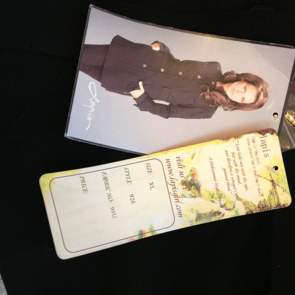 HOST PICK ! black trench coat NO BELT - Picture 3 of 3