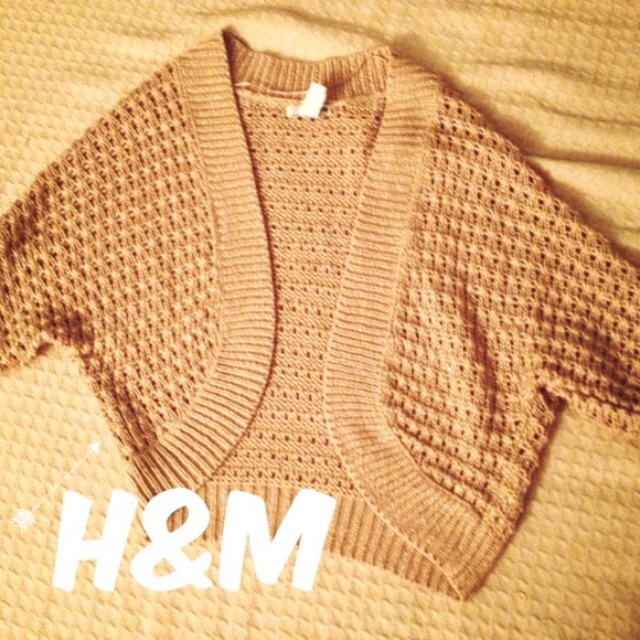 H&M Gold Short Cardigan