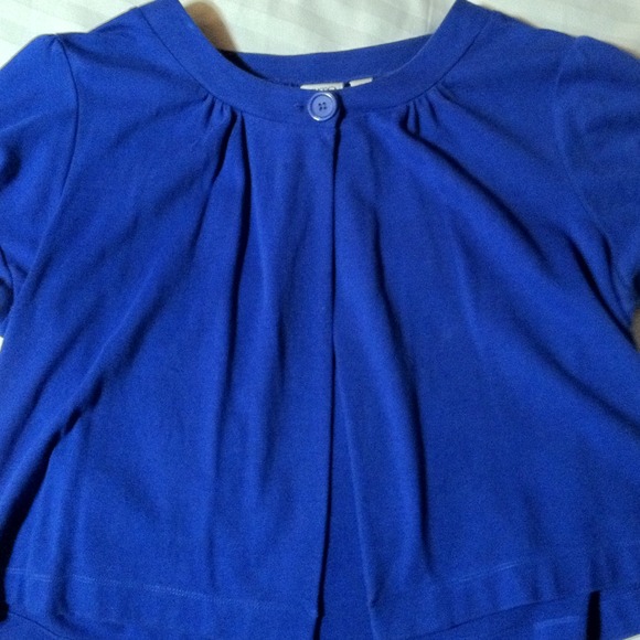 Super cute royal blue top/jacket.