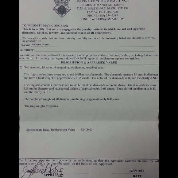 1.02CT diamonds, wedding/engagemnt ring set 2rings - Picture 4 of 4