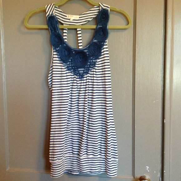 Blue and white top - Picture 1 of 4