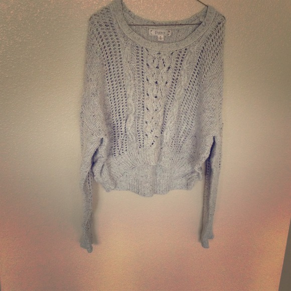 Cable knit sweater