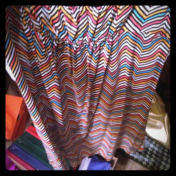 PRICE REDUCED Short chevron print dress