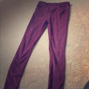 BDG Burgundy corduroy high rise pants