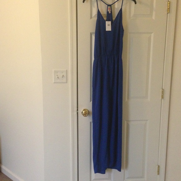 XS cobalt blue RBL maxi dress from nordstrom
