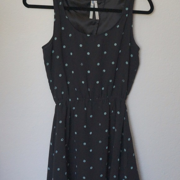 Pacsun O'Neill blue polka dot dress!