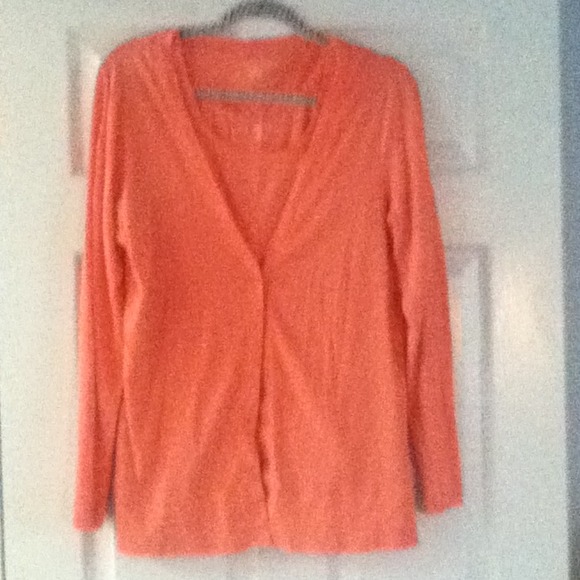 Lands End Peach sweater with tank top