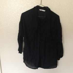 Black button up