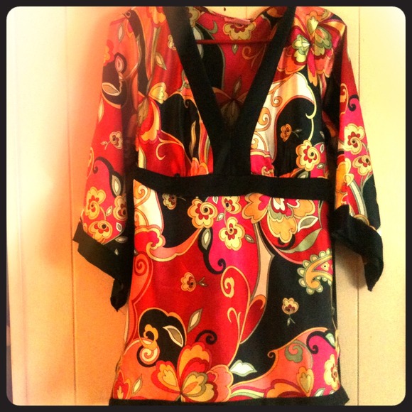 Paisley Polyester Medium - XSmall top