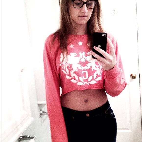 SOLD***Topshop Cropped Sweatshirt