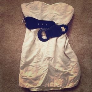 cream cocktail dress