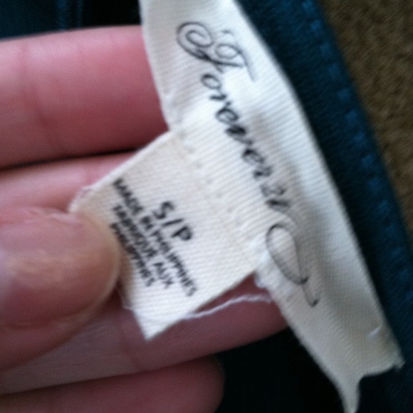 F21 emerald green one shoulder dress - Picture 2 of 3