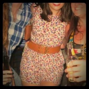 BCBG multi color romper