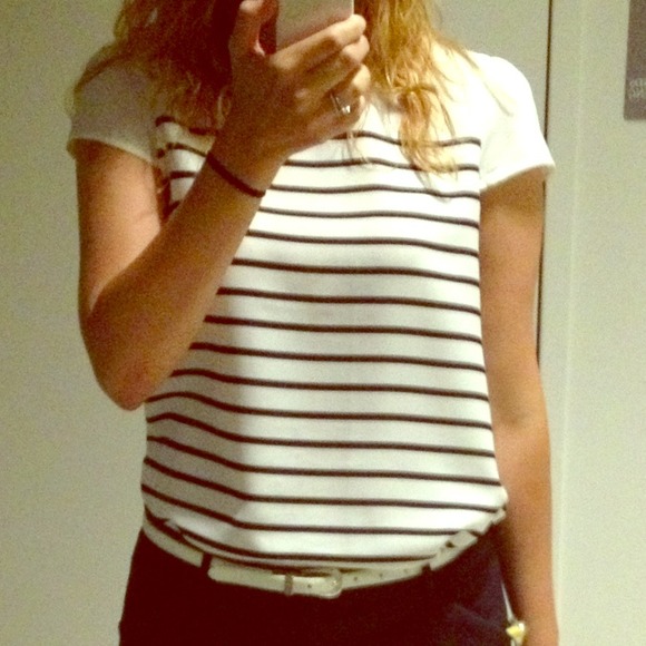 💛REDUCED💛 NWOT Nautical Black Stripe Top