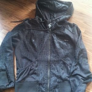 Grey snake print hoodie