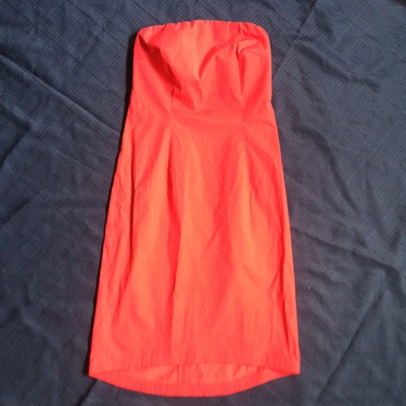 sold..pm_editor pick Rich coral J. Crew dress - Picture 2 of 4