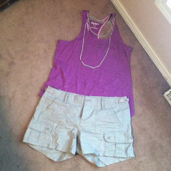 Calvin Klein cargo shorts.  Size 4
