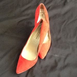 Reduced Red suede heels