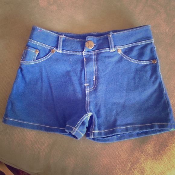 Small Blue Jegging Shorts