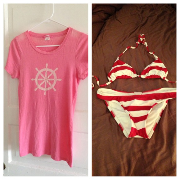 Bundle for ktanderson88 - J. Crew tee and swimsuit
