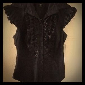 Dressy Black Top From Bebe