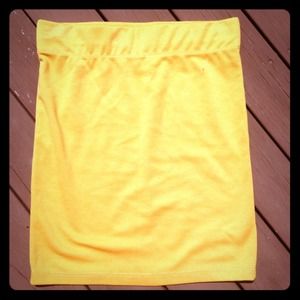 Yellow BodyCon Skirt