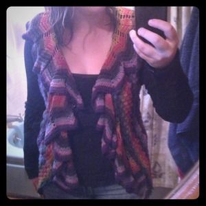 Rainbow sleeveless sweater