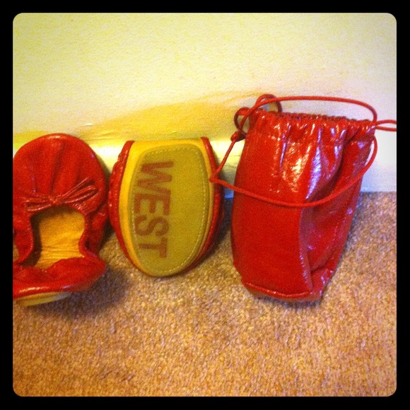 Nine West Red Flats