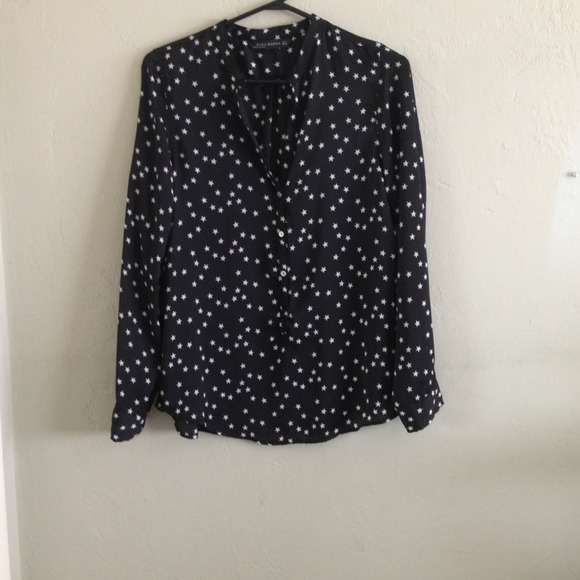 Zara star print blouse