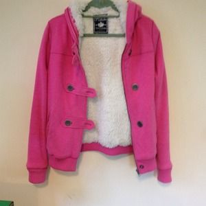 VS Pink jacket with hood