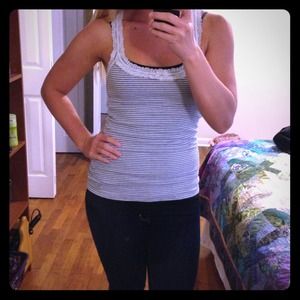 ❌✔ TRADED! striped tank and F21 coral knit