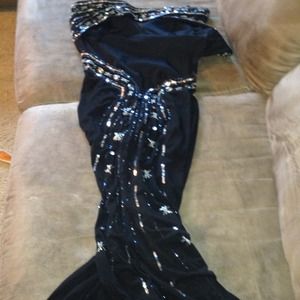 Black evening gown