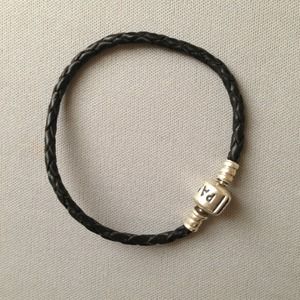 pandora braided leather bracelet
