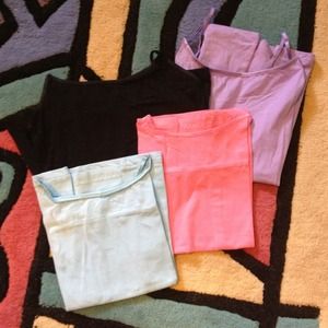 4 set of Camis blue/pink/purple/black