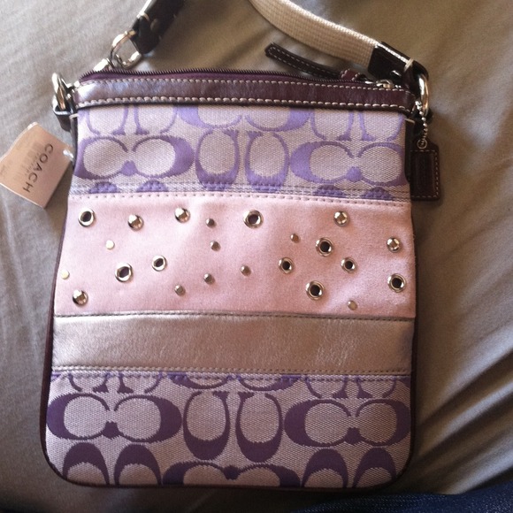 Lavender authentic coach crossbody