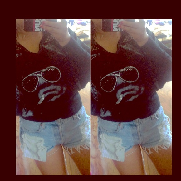 Long Sleeved Black Top