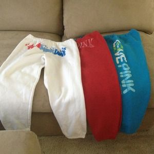 3pairs of Victoria secret sweatpants